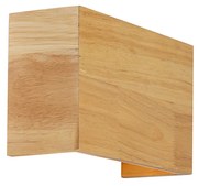 Aplică de perete rustică din lemn de stejar - Otan