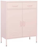 vidaXL Dulap de depozitare, roz, 80x35x101,5 cm, oțel