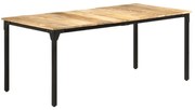 vidaXL Masă de bucătărie, 180x90x76 cm, lemn de mango nefinisat