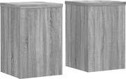 vidaXL Suporturi de plante 2 buc. gri sonoma 25x25x35cm lemn prelucrat