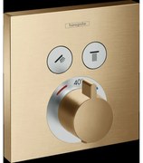 Baterie dus incastrata termostatata culoare bronz periat Hansgrohe ShowerSelect 15763140 Bronz periat