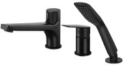 Baterie cada ,   dus monocomanda Deante Jasmin negru cu set de dus