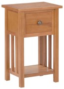 vidaXL Masă de reviste cu sertar, 35 x 27 x 55 cm, lemn masiv stejar