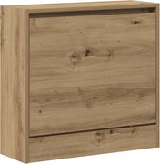 vidaXL Dulap pentru pantofi cu raft Stejar Artizanal 60 x 21 x 57 cm