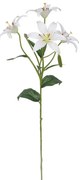 Lilie artificială albă, 60 cm
