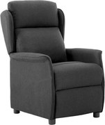 vidaXL Fotoliu recliner Gri închis 66.5 x 94 x 101.5 cm Poliester