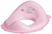 Reductor toaleta copii, antiderapant, Zebra Light Pink, Maltex Baby