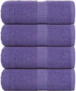 vidaXL Prosoape de baie, FROGN, 4 buc., violet, 30x30 cm, 360 g/m²