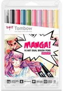 Set Tombow  Creativ ABT Dual Brush Manga Shojo 10 Culori