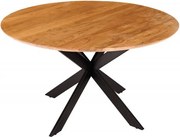 Masa rotunda design industrial Galaxie 130cm, salcam