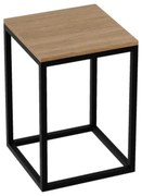 Dulap coloana mediu stativ Rune Snorri 35 cm finisaj negru-lemn