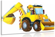 Tablou excavator pentru copii