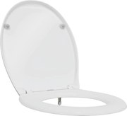 vidaXL Capacul de toaletă Alb 47 x 37 x 4 cm Duroplast
