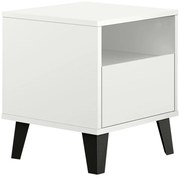 Noptieră BOGAN 1S, albă