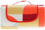 Pătură de picnic Retro cube 130 x 150 cm, roșu