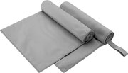 vidaXL Prosoape Sport 2 pcs Gri închis 100 x 50 cm