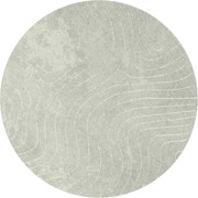 vidaXL Covoare de zonă Rotund PALMERAS Verde Ø 120 CM Poliester