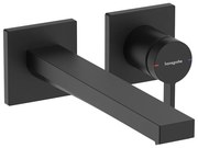 Baterie lavoar incastrata Hansgrohe Tecturis E negru mat fara corp ingropat