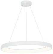 Lustra LED design modern circular Ring 80cm, Sandy White
