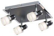 Lustra / Plafoniera LED cu 4 spoturi pentru baie IP44 Harold