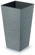 Ghiveci de flori FURU SQUARE 39,5 cm, gri, 39 cm
