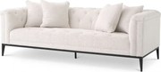 Canapea fixa design LUX cu aspect Chesterfield Cesare, lyssa off-white