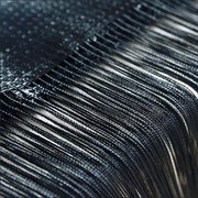 Perdea franjurata tip ate dimensiuni 3 x 3 metri, Negru