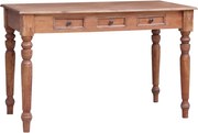vidaXL Birou cu sertare, 117x57x75 cm, lemn masiv de mahon