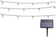 Lanț LED solar Grundig 100xLED/8 funcții 16,85m alb cald