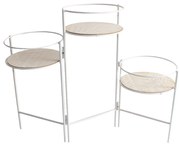 Suport metalic 3 ghivece 66x22x49 cm