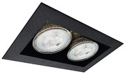 Brosline 3034 - Spot încastrat CAGE 2xGU10/10W/230V negru