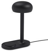 Lampă Emendo cu încărcător wireless QI, neagră - Eva Solo