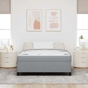vidaXL Pat cu arcuri Gri deschis și Negru 140 x 200 cm