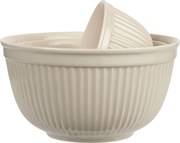 IB Laursen Set 3 boluri ceramice crem, MYNTE LATTE