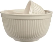 IB Laursen Set 3 boluri ceramice crem, MYNTE LATTE
