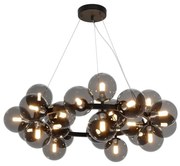 Lustra moderna design deosebit cu 25 de surse de lumina Dallas negru