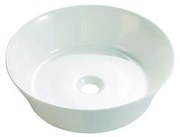 Bathco 4086 - Lavoar VOLTA pe blat Ø 35 cm, porțelan/alb