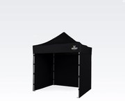 Foișor tip foarfecă 2x2 m Oțel | Dotări profesionale Ridicat în 45 s. - cu 3 pereți - Negru