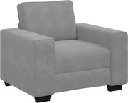 vidaXL Canapea scaun gri deschis 100x77x82 cm catifea