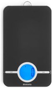 Cantar de bucatarie Brabantia Tasty+ 1001251, Pana la 5 kg, 3x baterii AAA, TARA, Ecran LCD, Gri inchis