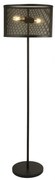 Lampadar / Lampa de podea design industrial Fishnet negru EU2832-2BK SRT