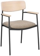 Scaune de dining bej/natural 2 buc. Maymont – Rowico