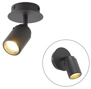 Spotlight modern pentru baie negru IP44 - Ducha