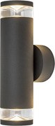 Rabalux 77072 - Aplica de exterior TORNIO, 2x GU10 (10W), 230V, IP54, antracit