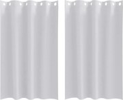 vidaXL Perdele Opaque cu Inel 2 pcs Gri Deschis 175 x 140 cm Poliester