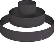 vidaXL Vază pentru Grădină Negru 120 x 120 x 20 cm