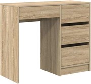 vidaXL Birou cu sertar Stejar Sonoma 90 x 37.5 x 75 cm Lemn compozit
