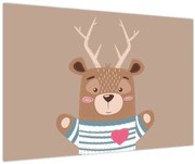 Tablou - Cerb în cămașă cu dungi (90x60 cm)