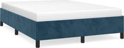 vidaXL Cadru de pat fără saltea, albastru închis, 140x200 cm, catifea