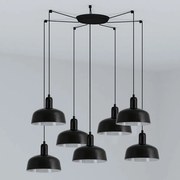 Lustra cu 7 pendule metal TATAWIN S negru